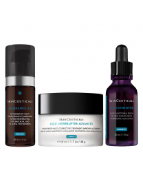 SkinCeuticals Resveratrol BE, A.G.E. Interrupter Advanced & Hyaluronic Acid Intensifier (H.A.)